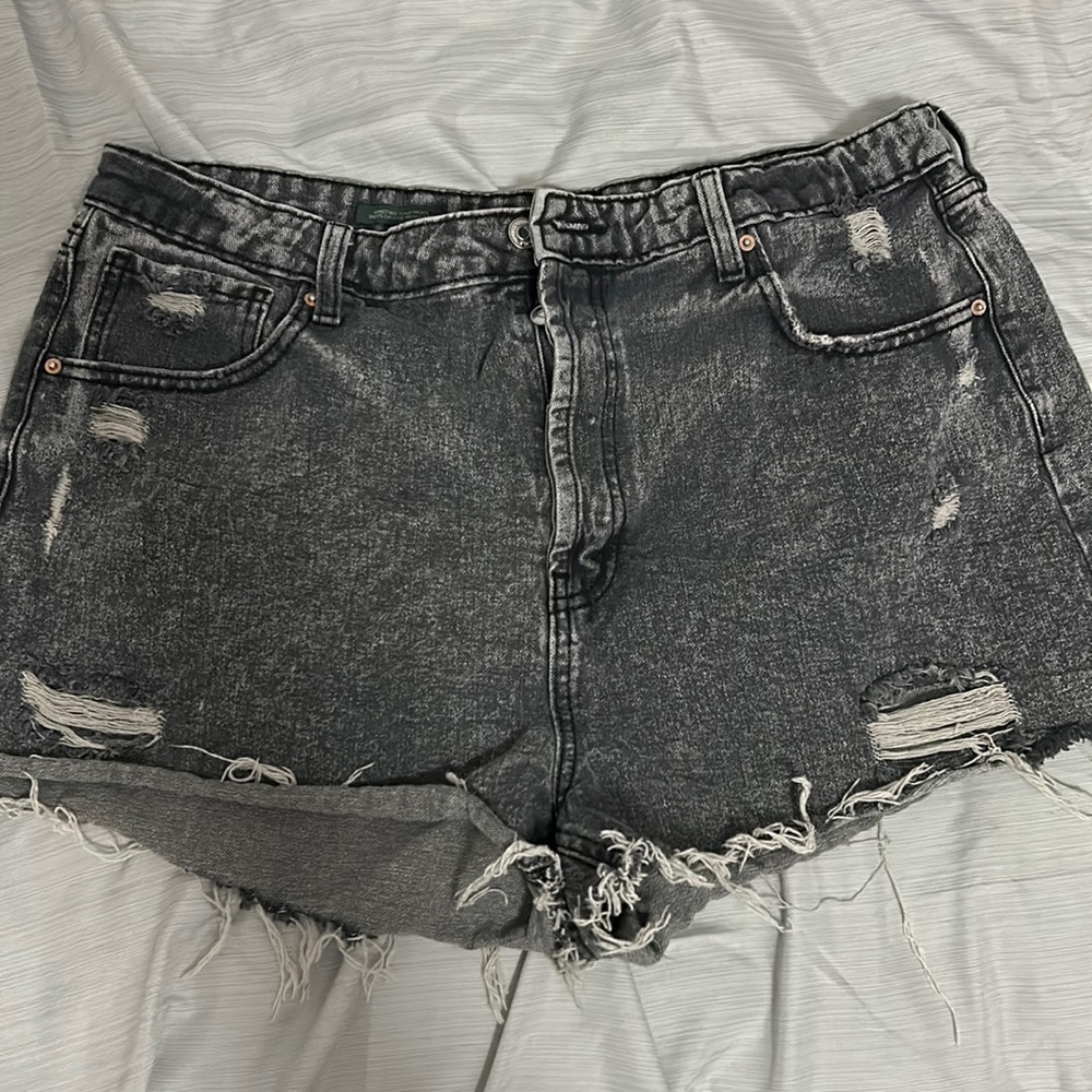 Gray Jean shorts